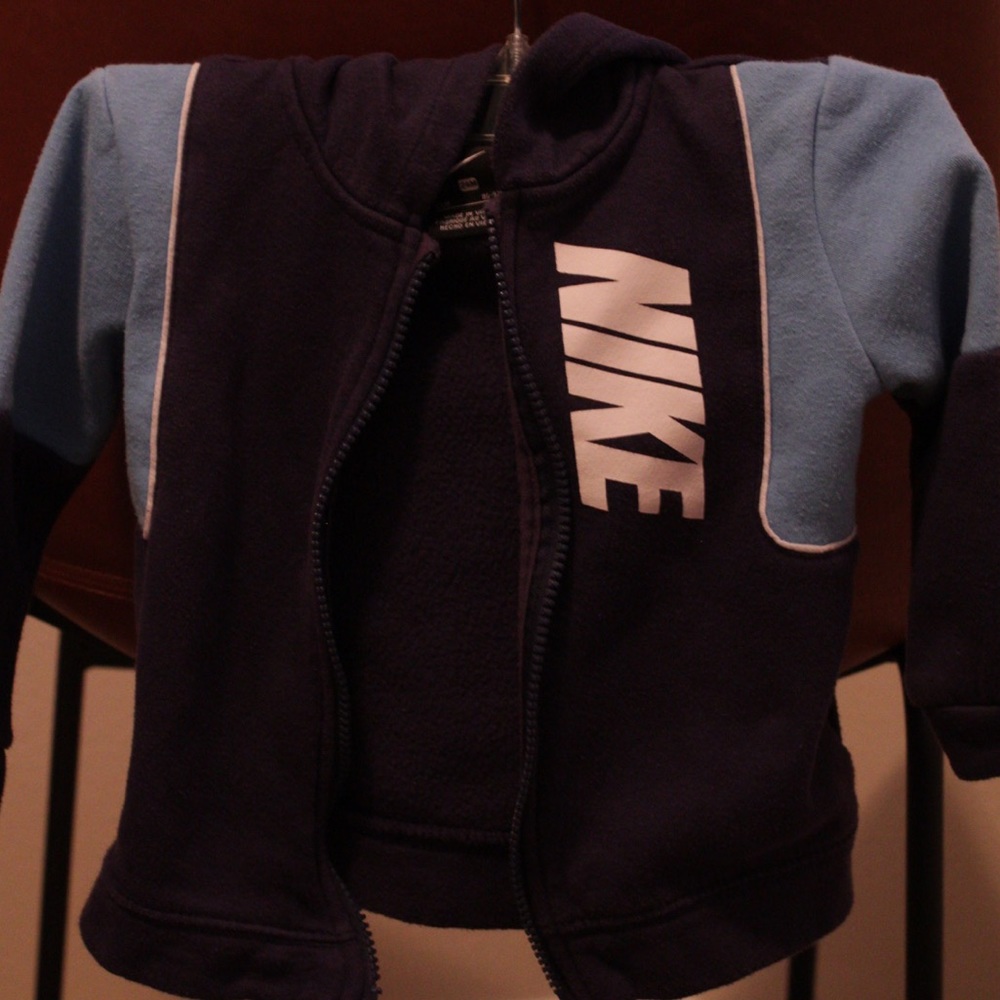 Nike blue zip up 24 months